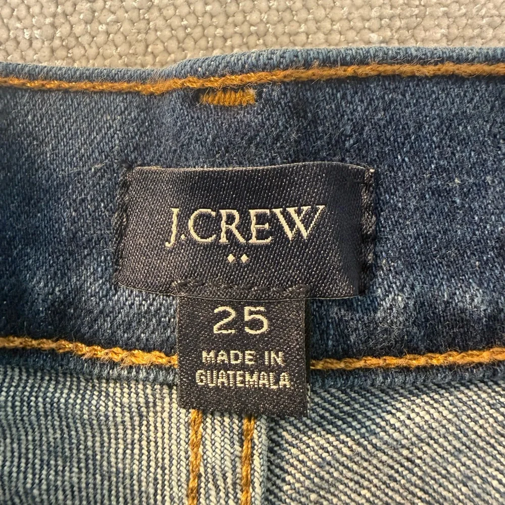 J. Crew Mid-Blue Rolled Cuff Denim Shorts